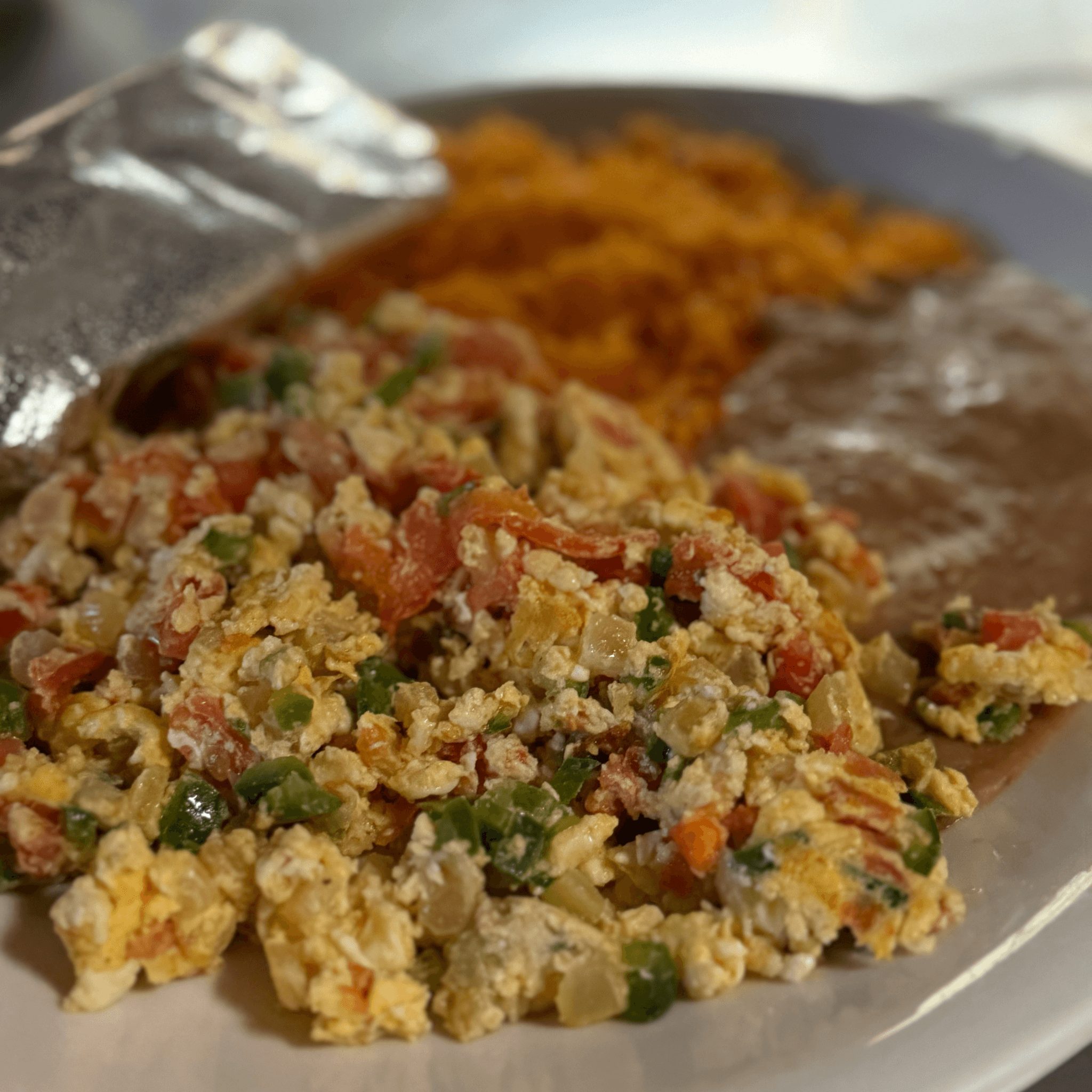 Huevos a La Mexicana.
